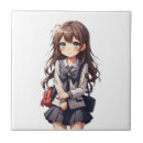Buscar chica japonés azulejos Kawaii