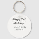 Buscar feliz cumpleaños llaveros Minimalista