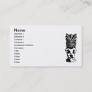 Buscar tiki tarjetas de visita Hawaiano