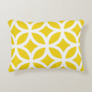 Buscar quatrefoil amarillo cojines Enrejado