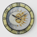 Buscar sol y luna relojes de pared Celestial