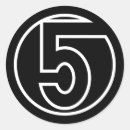 Buscar número 5 pegatinas General y unisex