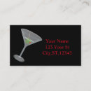 Buscar vodka tarjetas de visita Martini