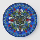 Buscar vitral relojes de pared Azul