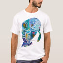 Buscar acuarelas originales camisetas Azul