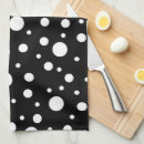 Buscar lunar blanco y negro paños de cocina Simple