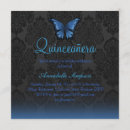 Buscar quinceanera azul invitaciones Mariposas