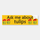 Buscar tulipán pegatinas parachoque Rojo