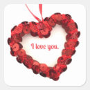 Buscar te quiero pegatinas Rojo