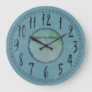Buscar maíz relojes de pared Azul aciano