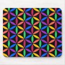 Buscar arco iris brillante alfombrillas de raton Geométrico