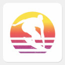 Buscar surfer pegatinas Puesta de sol