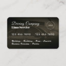 Buscar servicio limo tarjetas de visita Auto