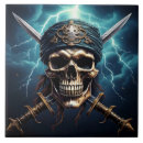 Buscar pirata azulejos Espadas cruzadas