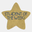 Buscar estudiante de la semana pegatinas Escuela