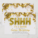 Buscar shhhh invitaciones Oro