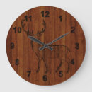 Buscar madera tallada relojes de pared Venado