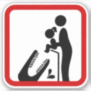 Buscar cocodrilo divertido pegatinas Humor