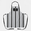 Buscar rayas grises negras delantales General y unisex