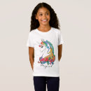 Buscar unicornio arco iris camisetas Para niños