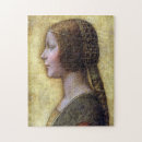 Buscar retrato de leonardo da vinci puzzles Pintura