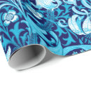 Buscar añil papel de regalo Azul de cielo