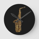 Buscar saxofón relojes de pared Amantes de la música