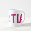 Buscar la mejor tía del mundo tazas Corazón