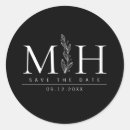 Buscar blanco negro boda pegatinas Tipografía moderna