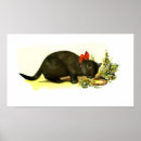 Buscar gato afortunado posters Negro
