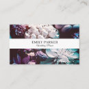 Buscar flores elegantes tarjetas de visita Moderno