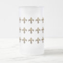 Buscar fleur lis cerveza vasos Oro