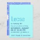 Buscar geek invitaciones Azul