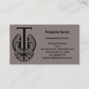 Buscar letra t tarjetas de visita Profesional
