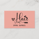 Buscar coral tarjetas de visita Peluquera