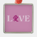 Buscar kanji japonés adornos Amor