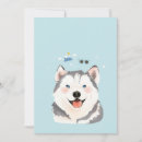 Buscar perro del husky siberiano tarjetas Perrito