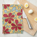 Buscar flores rojas paños de cocina General y unisex