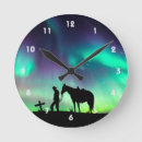 Buscar cowboy relojes de pared Vaquero