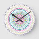 Buscar mandala colorida relojes de pared Boho