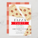 Buscar fiesta de la pizza invitaciones Cualquier niño
