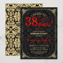 Buscar damasco rojo y negro invitaciones Para todos