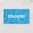 Buscar mantenimiento la piscina de tarjetas de visita Clientes