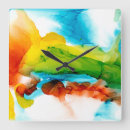 Buscar watercolor relojes de pared Abstract