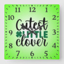 Buscar clover relojes de pared Verde