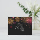 Buscar celebración del año nuevo postales Fuegos artificiales