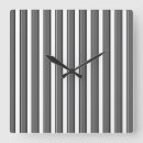 Buscar fondo rayado relojes de pared Negro