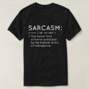 Buscar definición del sarcasmo camisetas Chiste