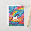 Buscar unicornio colorido postales Mágico
