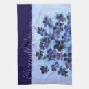 Buscar violeta oscura paños de cocina Floral
